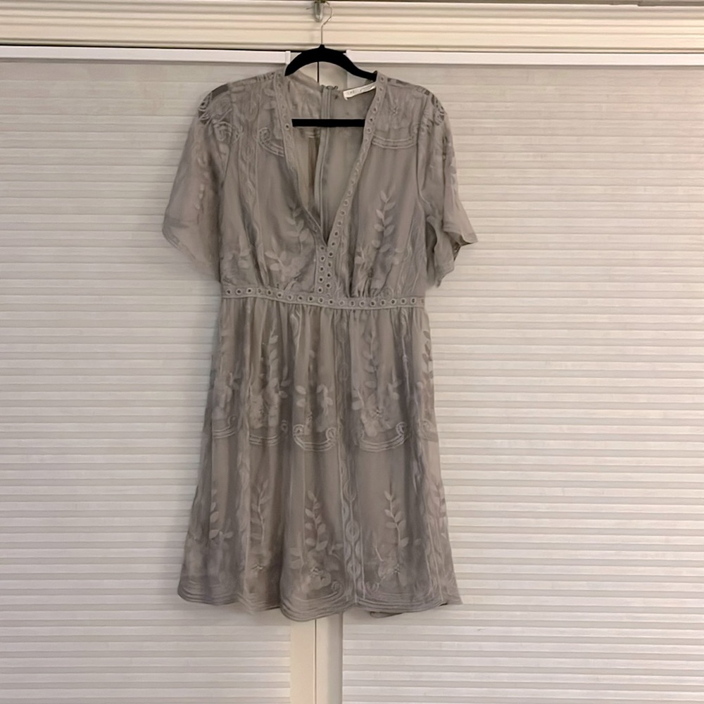 Grey Bella Ella Boutique Lace Dress